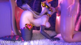 D.Va Side Job Mouth Training with Crazy Ass Dildo [Grand Cupido]( Overwatch )