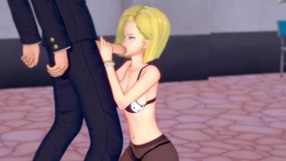 {DBZ} Android 18 gets fucked like a mindless slut {コイカツ!/3D Hentai}
