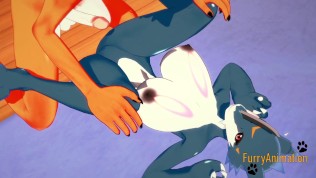 Digimon Hentai – Exveemon & Naru Hard Sex 2/2