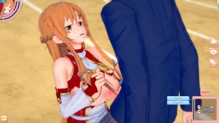 【エロゲーコイカツ！】ソードアートオンライン(SAO) 結城明日奈3DCG巨乳アニメ動画[Hentai Game Koikatsu! Yuuki Asuna (Anime 3DCG Video)]