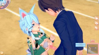 【エロゲーコイカツ！】ソードアートオンライン(SAO) シノン(ALOver)3DCG巨乳アニメ動画[Hentai Game Koikatsu! shinon(ALO)(Anime 3DCGVideo