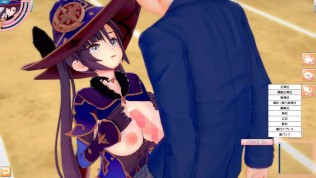 【エロゲーコイカツ！】原神 モナ3DCG巨乳アニメ動画[Hentai Game Koikatsu! Genshin Mona (Anime 3DCG Video)]