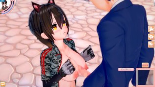 【エロゲーコイカツ！】VTuber ロボ子さん3DCG巨乳アニメ動画(バーチャルYoutuber)[Hentai Game Koikatsu! Roboco-san (Anime 3DCG Video