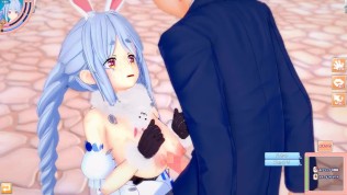 【エロゲーコイカツ！】VTuber 兎田ぺこら3DCG巨乳アニメ動画(バーチャルYoutuber)[Hentai Game Koikatsu! Usada Pekora(Anime 3DCG Vide