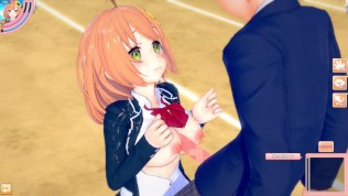 【エロゲーコイカツ！】VTuber 本間ひまわり3DCG巨乳アニメ動画(バーチャルYoutuber)[Hentai Game Koikatsu! Honma Himawari(Anime 3DCG