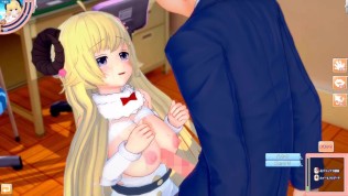 【エロゲーコイカツ！】VTuber 角巻わため3DCG巨乳アニメ動画(バーチャルYoutuber)[Hentai Game Koikatsu! Tsunomaki Watame(Anime 3DCG