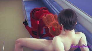 Evangelion Hentai – Shinji Hard Sex With Asuka in a Train