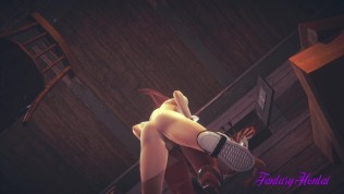 Final Fantasy XIV Hentai – Fran Is Fucked in a Bar