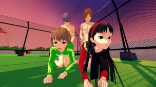 FOURSOME WITH CHIE AND YUKIKO – PERSONA 4 PORN