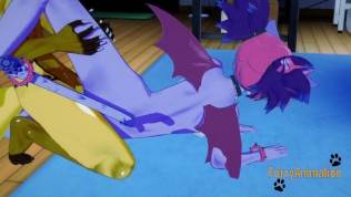Furry Hentai – Bat-Kitty is fucked by a Lynx