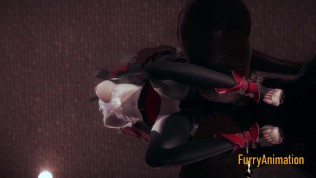 Furry Hentai – Beast and Black Cat having wild sex end crempie