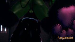 Furry Yaoi 3D – Black Cat Blowjob to Dragon