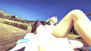 Genshin Impact Hentai Yuri – Ganyu & Barbara Lesbian Sex