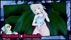 Genshin Impact – Lumine fingers herself on the beach, it's pretty rad. Orgasm happens.