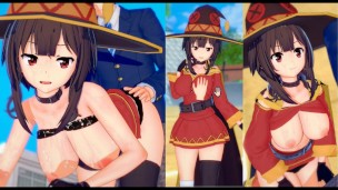 [Hentai Game Koikatsu! ]Have sex with Big tits KonoSuba Megumin.3DCG Erotic Anime Video.