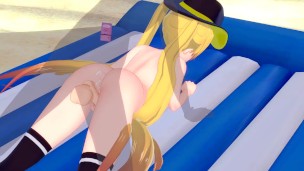 Hornet at the Beach – Azur Lane – 3D Hentai / Koikatsu