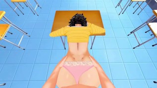 Hot teacher Sadayo Kawakami gets fucked in her classroom. Persona 5 Hentai.