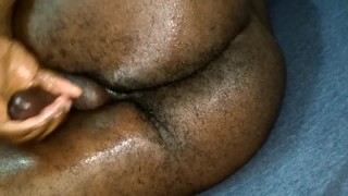 Jerking my dick from the back.