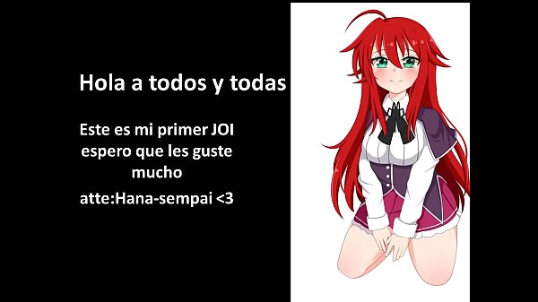 JOI en español con Rías Gremory hentai