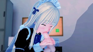 Mayuki Hinakonote Cute maid clothes 3d hentai