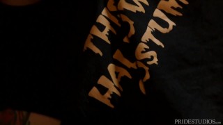 Muscle Hunk Sucks The Cock Of The Halloween Serial Fucker – ExtraBigDicks