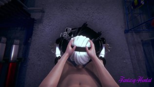 Nier Automata Hentai – 2B Blowjob and Fucked