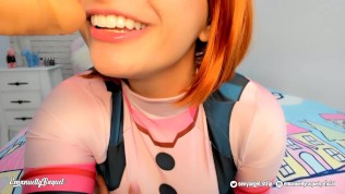 Ochaco Uraraka Cock hero jerk off challenge cosplay, can you win????