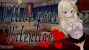 Older step sister will be your valentine and teaches you how to kiss