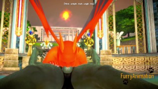 Pokemon Furry Hentai 3D Yiff – Charizard Girl is Ficked by Human Dragon