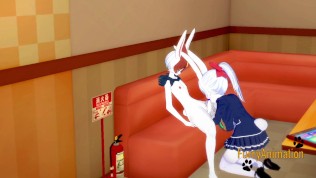 Pokemon Hentai – Cinderace fucks sexy bunny