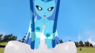 Pokemon Hentai Furry – POV Glaceon boobjob and fucked by Cinderace