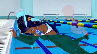POKEMON Nessa Inside pool 3d hentai
