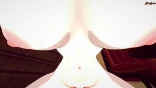 POV fucking Eula doggystyle then gets creampie on the floor – Genshin Impact Hentai