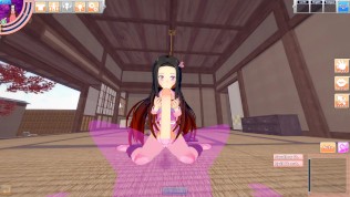 POV Kimetsu no Yaiba – Nezuko Blowjob & Fuck