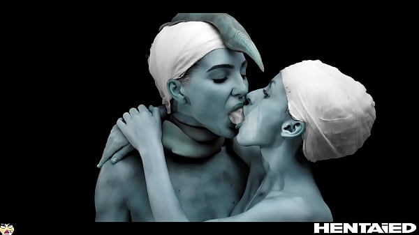 Real Life Hentai – Alien Lesbian Breastfeeding and self Anal Fuck