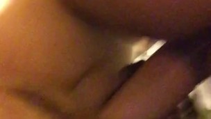 Reverse Cow girl young ebony and hot latino couple