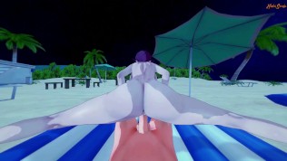 Rosaria gets fucked at the beach from your POV – Genshin Impact Hentai