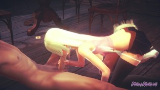 Seven Deadly Sins Hentai – Elizabeth Liones Blowjob & Fucked