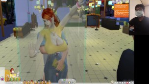 The Sims 4:10 people flirting in the transparent shower foreplay – Part 1
