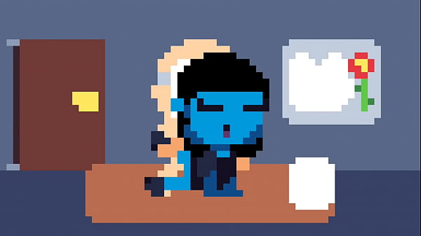 Blue Alien gets fucked by a guy LED masks