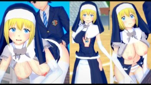 [Hentai Game Koikatsu! ]Have sex with Big tits Fire Force Sister Iris.3DCG Erotic Anime Video.