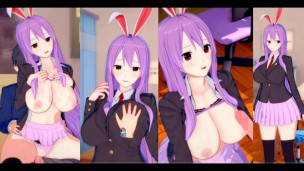 [Hentai Game Koikatsu! ]Have sex with Touhou Big tits Reisen Udongein Inaba. 3DCG Erotic Anime Video