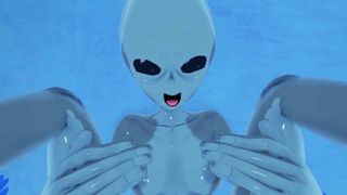 POV, Alien Captures Human For Impregnation