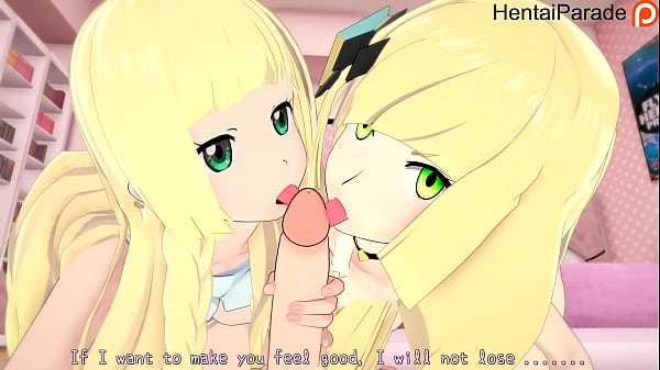 Threesome Lilie x Lusamine Pokemon Hentai Uncensored