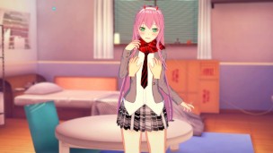 3D Hentaigame – take Zerotwo virginity and creampie