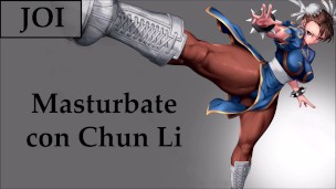Correte 2 veces con Chun Li. JOI con Mamada y anal.