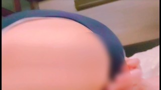 お掃除フェラからの2回戦／スク水に中出し