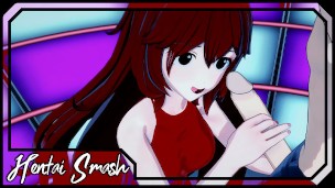 Girlfriend deep throating cock and swallowing cum on stage – Friday Night Funkin Hentai