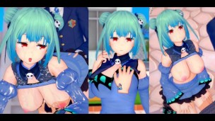 [Hentai Game Koikatsu! ]Have sex with Big tits Vtuber Uruha Rushia.3DCG Erotic Anime Video.