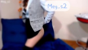 Japanese woman plays with toys – Business style.